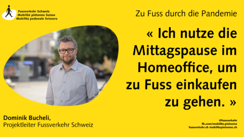 « Ich nutze die Mittagspause im Homeoffice, um zu Fuss einkaufen zu gehen. »