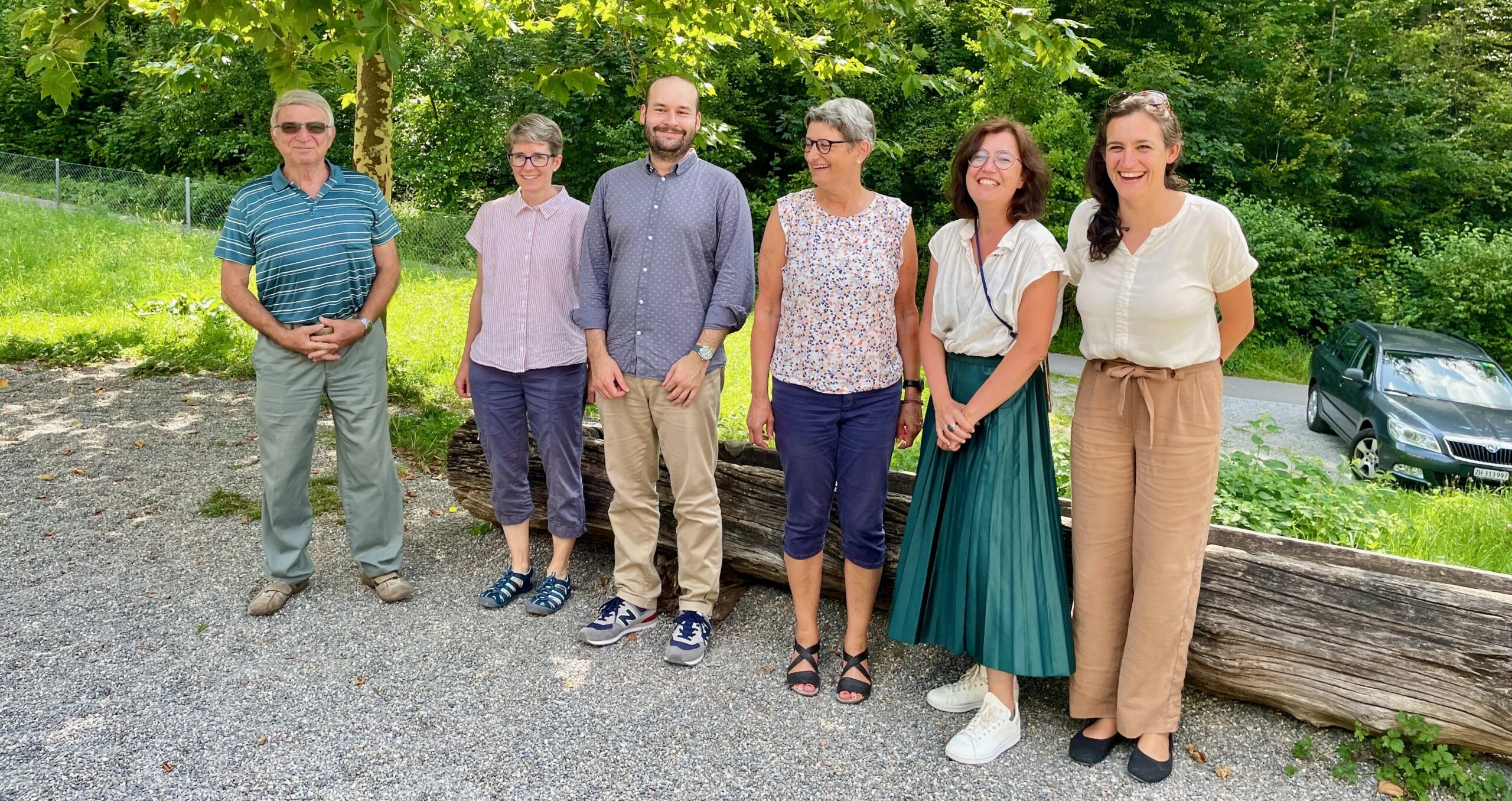 Gruppenfoto der Vorstandsmitglieder 2024/ v. l. n. r.: Felix Walz, Daniela Gaspoz-Fleiner, Samuel Urech, Ursula Schneider Schüttel., Martine Docourt, Marionna Schlatter
